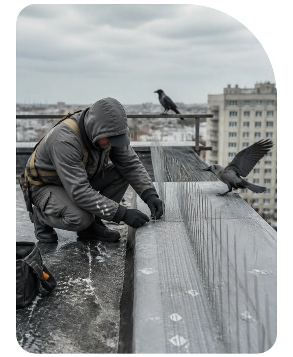 Защита от ворон под ключ в Феодосии по цене от 5079 р. | Сенат-Фдс